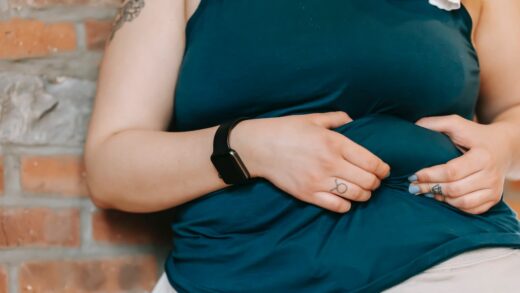 Menopause belly or Apron belly fat